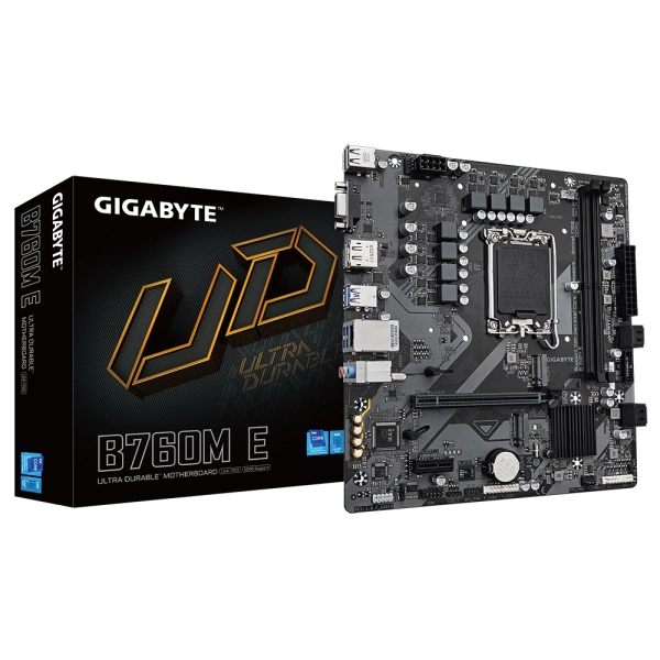 Mainboard Gigabyte B760M E (rev. 1.0) | Intel B760, Socket 1700, Micro ATX, 2 khe DDR5